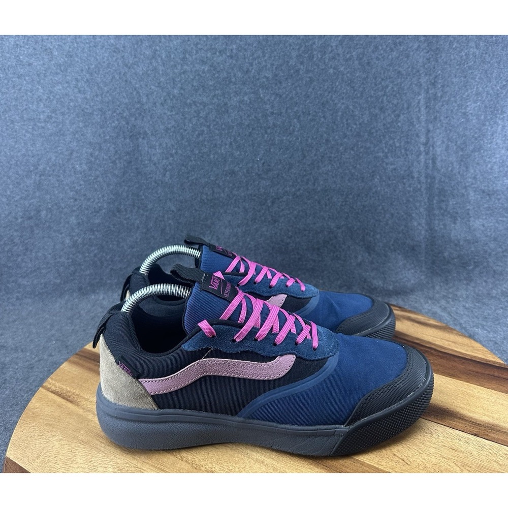 VANS UltraRange Gibraltar Sea Blue Ebony Black Pink Mens Skate Shoes Size 8 - Picture 1 of 14